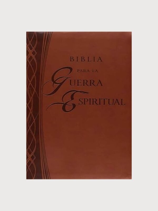 Biblia para la Guerra Espiritual RVR60 Café con Índice | Imitación Piel | Reina Valera 1960