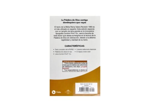 Biblia RVR 1960 Compacta Marrón con Índice y Cierre | Letra Comfort Print 10+ | Editorial Vida